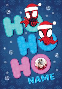 Tap to view Spidey & Miles Ho Ho Ho Christmas Photo Card