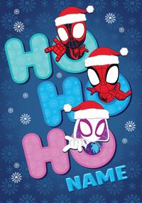 Tap to view Spidey & Friends Ho Ho Ho Christmas Card