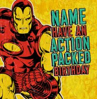 Tap to view Marvel Ironman Action Packed Birthday Card