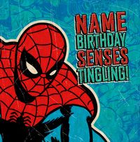 Tap to view Marvel Spider-man Birthday Senses Tingling Card