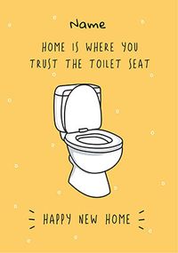 Tap to view New Home Toilet Seat Card