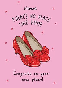 Tap to view There's No Place Like Home  Personalised Card