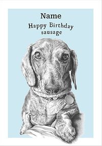 Tap to view Happy Birthday Sausage Dog Card