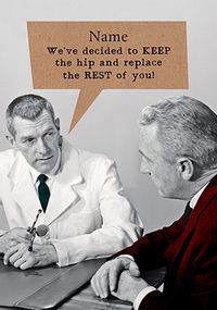 Tap to view Hip Replacement Birthday Card