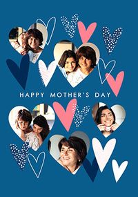 Tap to view Happy Mother's Day Hearts Photo Upload Card