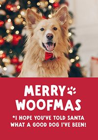 Tap to view Merry Woofmas Christmas Photo  Card