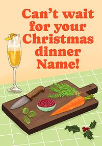 Tap to view Christmas Dinner Funny Personalised Card