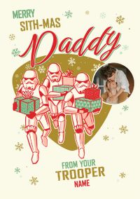 Tap to view Star Wars Daddy From your Little Trooper Christmas Card