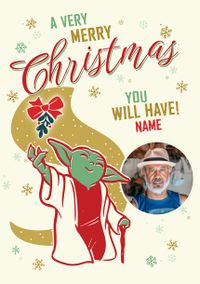 Tap to view Star Wars Yoda Christmas Photo Card