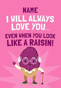 Tap to view Look like a Raisin Personalised Valentine's Day Card