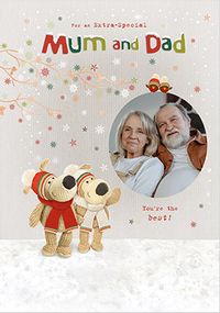 Tap to view Boofle Mum And Dad Christmas Photo Card