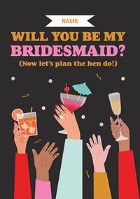Tap to view Let's Plan the Hen Do Bridesmaid Card