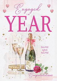 Tap to view Engaged in Year Congratulations Card