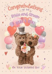 Tap to view Barley Bear - To The Bride And Groom Wedding Card