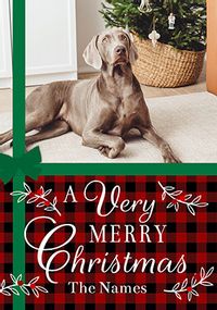 Tap to view A Very Merry Christmas Tartan Photo Card