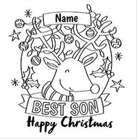 Tap to view Best Son Colouring in Christmas Card