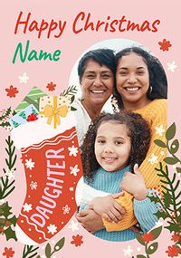 Tap to view Daughter Stocking Photo Christmas Card