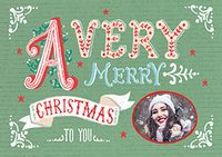 Tap to view A Very Merry Christmas Landscape Photo Card