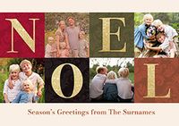 Tap to view Noel Landscape 4 Photo Christmas Card