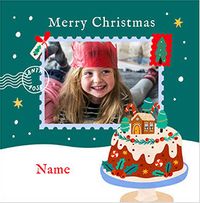 Tap to view Christmas Stamp Square Photo Card