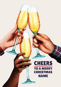 Tap to view Cheers to a Merry Christmas Personalised Card