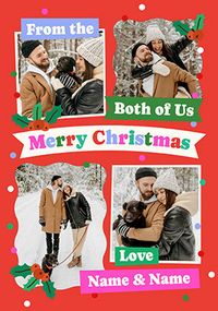 Tap to view Merry Christmas from the Both of Us 4 Photo Card