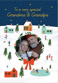 Tap to view To a very special Grandma and Grandma Photo Christmas Card