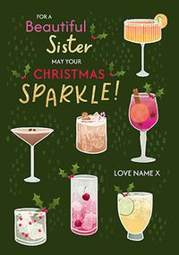 Tap to view Festive Drinks Personalised Card for Sister