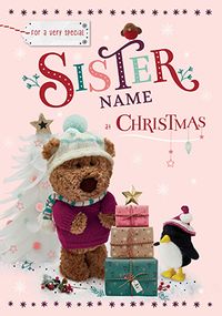 Tap to view Barley Bear Special Sister Christmas Card