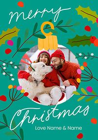 Tap to view From Us Christmas Bauble Photo Card