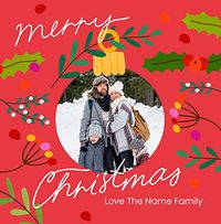 Tap to view Merry Christmas from the family Square Photo Card