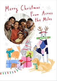 Tap to view Merry Christmas from Across the Miles Photo Card