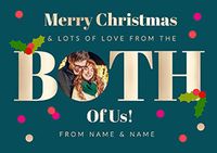 Tap to view From The Both Of Us Landscape Christmas Photo Card