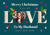 Tap to view Husband Landscape Christmas Photo Card