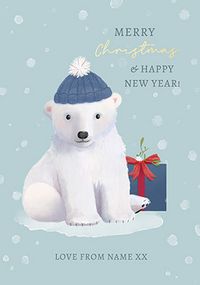 Tap to view Polar Bear Merry Christmas and Happy New Year Card