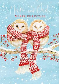 Tap to view Mum and Dad Owls Christmas Card