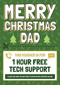 Tap to view Dad Tech Support Christmas Card