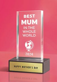 Tap to view Best Mum in the World Award Mother's Day Card