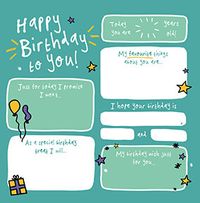 Tap to view Happy Birthday to You Prompt Card