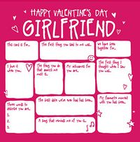 Tap to view Girlfriend Prompts Valentine's Day Card
