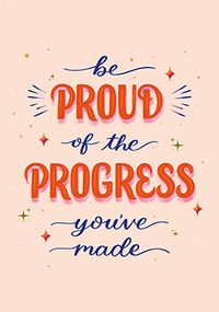 Tap to view Proud of Your Progress Sympathy Card