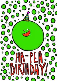 Tap to view Ha-Pea Birthday Card