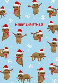 Tap to view Sloths Cute Christmas Card