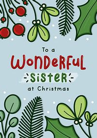Tap to view Wonderful Sister at Christmas Card
