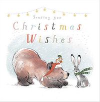 Tap to view Bear and Bunny Christmas Wishes Card