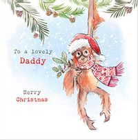 Tap to view Lovely Daddy Orangutan Christmas Card
