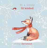 Tap to view Lovely Grandad Fox Christmas Card