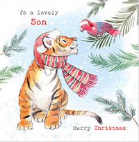 Tap to view Lovely Son Tiger Christmas Card