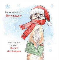 Tap to view Special Brother Meerkat Christmas Card