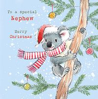 Tap to view Special Nephew Koala Christmas Card